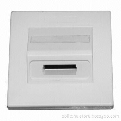 SC Fiber-optic Faceplate, Made of ABS Material, 2 Ports